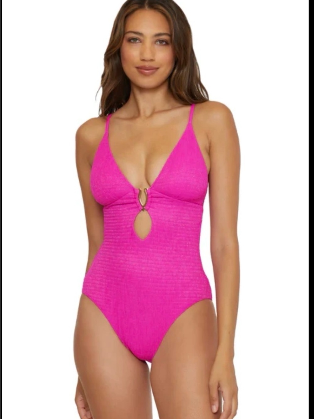 BECCA LUMINOUS ONE PIECE Swimsuit with Front Ring